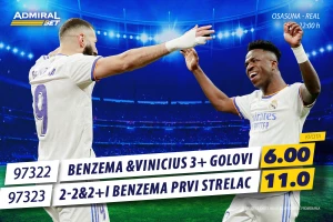 AdmiralBet specijal - Benzema i Vinisijus su uvek sigurice